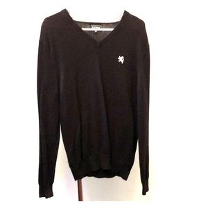 Express V-neck sweater - black